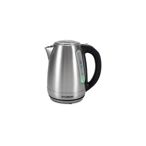 Чайник электрический Hyundai HYK-S8408, 2200Вт, серебристый матовый и черный фото 1