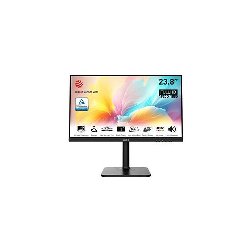23.8" Монитор MSI Modern MD2412P, 1920x1080, IPS, 100Гц, 1хHDMI, черный [9s6-3pa59h-095] фото 1