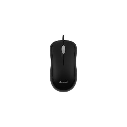 Мышь проводная Microsoft Basic Optical Mouse Black, оптическая, USB, 1000dpi, черный [p58-00057] фото 1