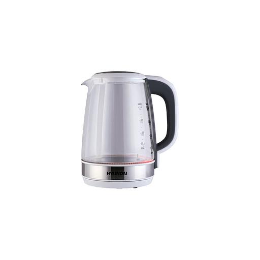 Чайник электрический Hyundai HYK-G8880, 2200Вт, серый и серебристый фото 1
