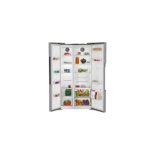 Холодильник двухкамерный HOTPOINT HFTS 640 X No Frost, Side by Side, инверторный нержавеющая сталь/серебристый фото 1