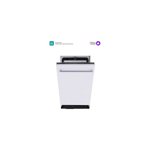 Встраиваемая посудомоечная машина Midea MID45S150i, узкая, ширина 44.8см, полновстраиваемая, загрузка 10 комплектов фото 1