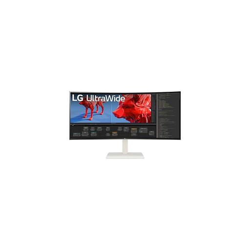 38" Монитор LG UltraWide 38WR85QC-W, 3840x1600, NANO IPS, 144Гц, 2хHDMI, 1хDP, изогнутый, белый [38wr85qc-w.aruz] фото 1