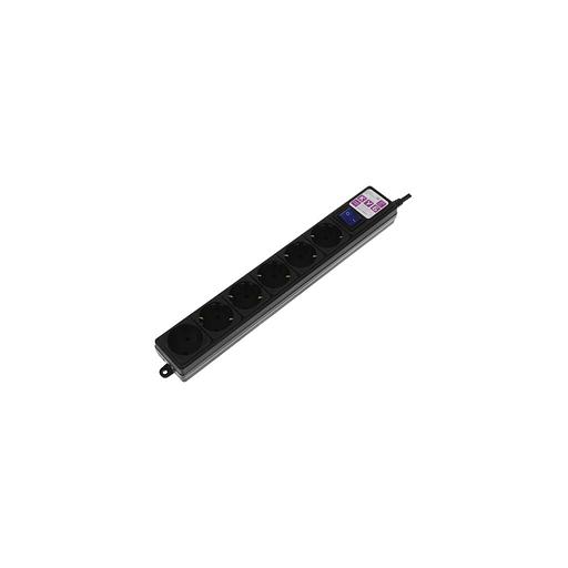 Сетевой фильтр PowerCube SPG6-B-5M, 5м, черный фото 1