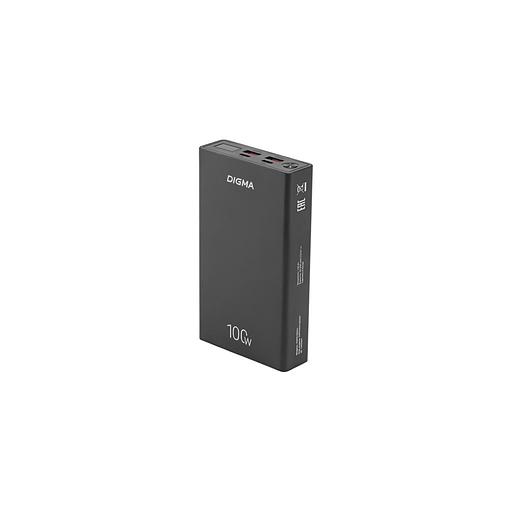 Внешний аккумулятор (Power Bank) Digma DGPD100WA, 20000мAч, черный [dgpd20a100abk] фото 1