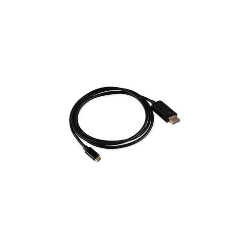 Кабель Buro USB Type-C (m) (прямой) - DisplayPort (m) (прямой), GOLD, круглое, 1.5м, черный [bu-typec-dp-1.5m] фото 1