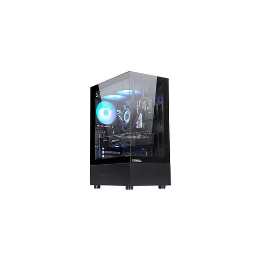 Корпус ATX Formula Crystal Z1 PLUS, Midi-Tower, без БП, черный фото 1