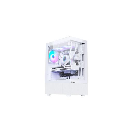 Корпус ATX Formula Crystal Z1 PLUS, Midi-Tower, без БП, белый фото 1