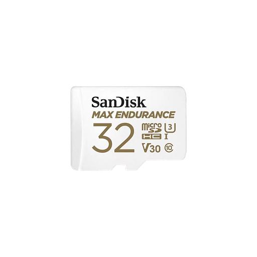 Карта памяти microSDXC UHS-I U3 Sandisk Max Endurance 32 ГБ, 100 МБ/с, Class 10, SDSQQVR-032G-GN6IA, 1 шт., переходник SD фото 1