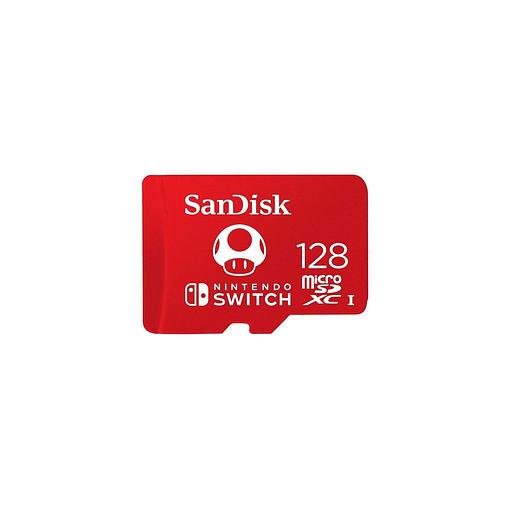 Карта памяти microSDXC UHS-I U3 Sandisk 128 ГБ, 100 МБ/с, Class 10, Nintendo Switch, 1 шт. [sdsqxao-128g-gn3zn] фото 1