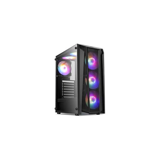 Корпус ATX Oklick OCC-MD302, Midi-Tower, без БП, черный фото 1
