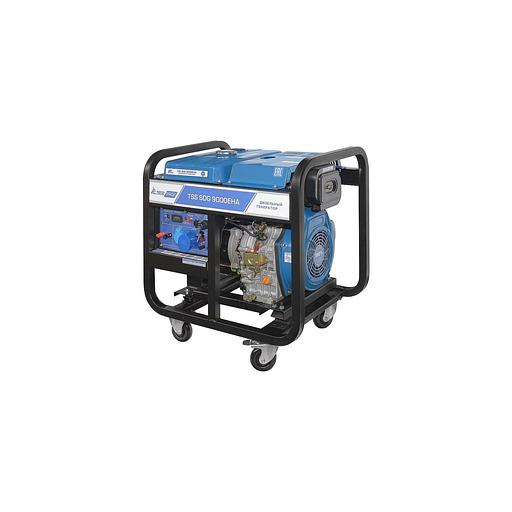 Дизельный генератор ТСС SDG 9000EHA, 220/12 В, 8.5кВт, на колёсах с АКБ [100035] фото 1