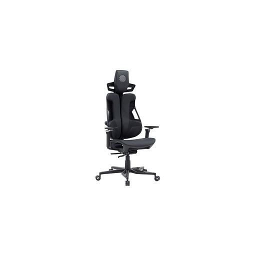 Кресло Cactus CS-CHR-DUO-BBK, на колесиках, кожзам, черный фото 1