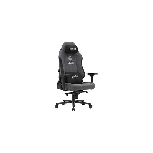 Кресло Cactus CS-CHR-MAG-GY, на колесиках, ткань, серый/чёрный фото 1