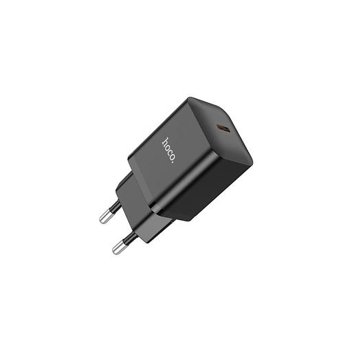 Сетевое зарядное устройство Hoco N27 Black, USB-C, 20Вт, 3A, черный фото 1
