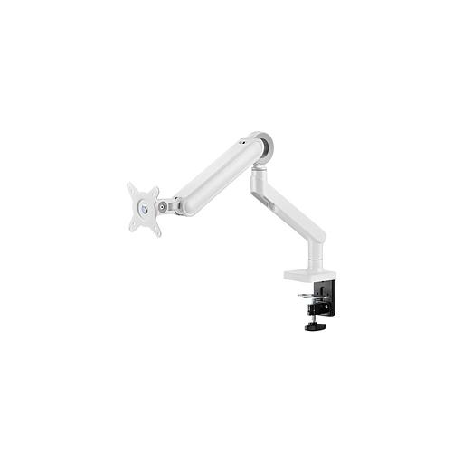 Кронштейн для мониторов ULTRAMOUNTS UM719W, до 35", до 10.5кг, крепление к столешнице, поворот и наклон, белый фото 1