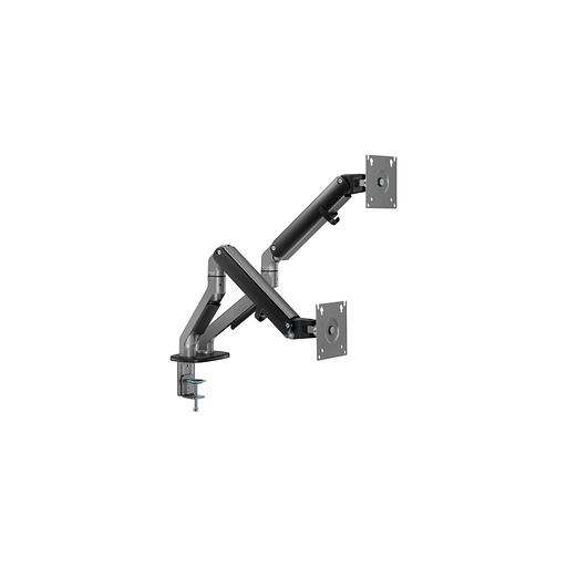 Кронштейн для мониторов ULTRAMOUNTS UM735BL, до 27", до 7кг, крепление к столешнице, поворот и наклон, черный / серый фото 1