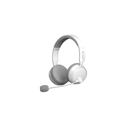 Гарнитура A4TECH BH230, для компьютера, мониторные, Bluetooth, белый / серый [bh230 white] фото 1