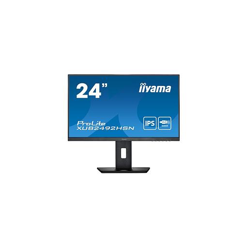 23.8" Монитор Iiyama ProLite XUB2492HSN-B5, 1920x1080, IPS, 75Гц, 1хHDMI, 1хDP, черный фото 1