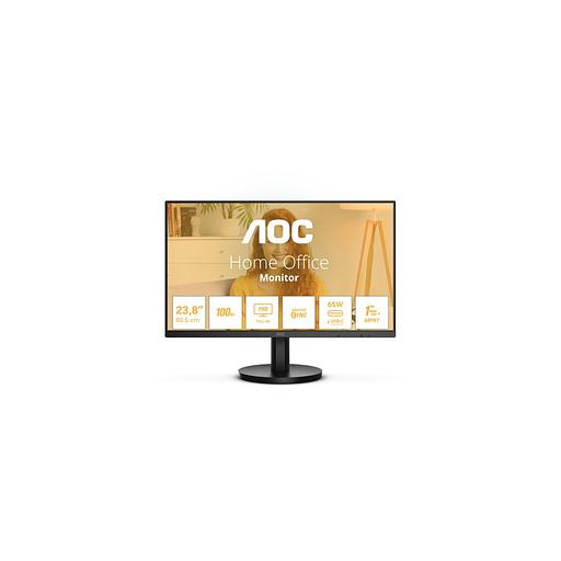 23.8" Монитор AOC 24B3CA2, 1920x1080, IPS, 100Гц, 1хHDMI, 1хDP, черный фото 1
