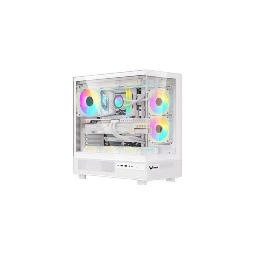 Корпус ATX Formula Crystal Z8 Cosmic, Midi-Tower, без БП, белый [crystal z8 cos w] фото 1