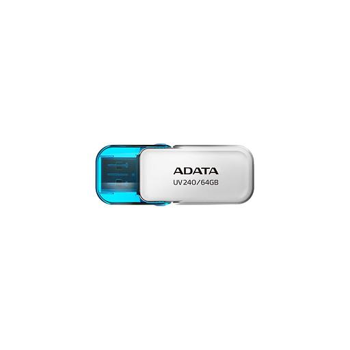 Флешка USB A-Data UV240 64ГБ, USB2.0, белый и голубой [auv240-64g-rwh] фото 1