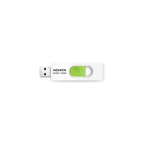 Флешка USB A-Data UV320 32ГБ, USB3.2, белый и зеленый [auv320-32g-rwhgn] фото 1