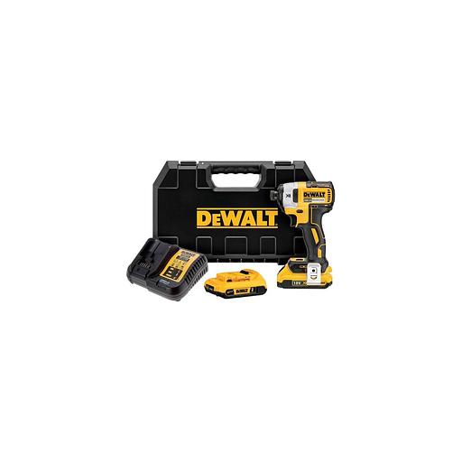 Ударный шуруповерт DeWALT DCF887D2-QW, 2Ач, с двумя аккумуляторами фото 1