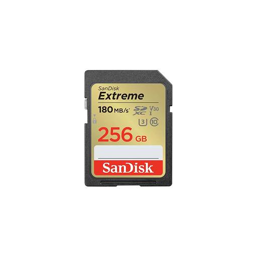 Карта памяти SDXC UHS-I U3 Sandisk Extreme 256 ГБ, 180 МБ/с, Class 10, SDSDXVV-256G-GNCIN, 1 шт. фото 1