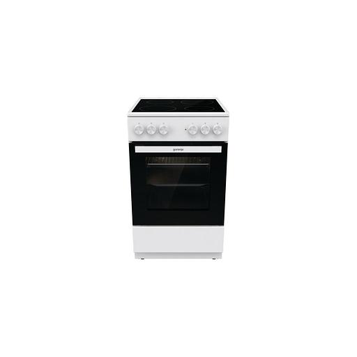 Электрическая плита Gorenje GEC5A12WG-B, стеклокерамика, без крышки, белый фото 1