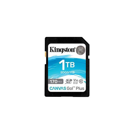 Карта памяти SDXC UHS-I U3 Kingston Canvas Go! Plus 1024 ГБ, 170 МБ/с, Class 10, SDG3/1TB, 1 шт., без адаптера фото 1