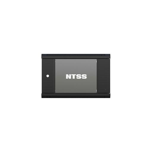 Шкаф коммутационный NTSS NTSS-W9U6045GS-BL NTSS-W9U6045GS-BL настенный, стеклянная передняя дверь, 9U, 570x370x450 мм фото 1