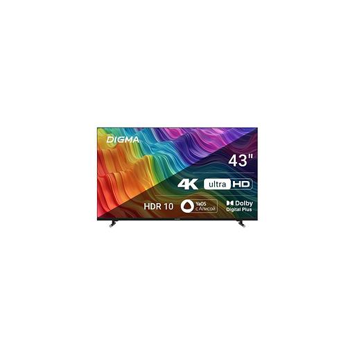 43" Телевизор Digma DM-LED43UBB33, 4K Ultra HD, черный, СМАРТ ТВ, YaOS фото 1