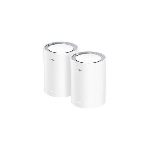 Бесшовный Mesh роутер CUDY M3000, Wi-Fi 6, AX3000, 2.4/5ГГц, 1 LAN, белый, 2 шт. в комплекте [m3000(2-pack) white] фото 1