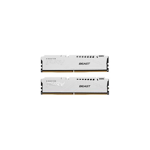 Оперативная память Kingston Fury Beast KF560C36BWEK2-64 DDR5 - 2x 32ГБ 6000МГц, DIMM, White, Ret фото 1