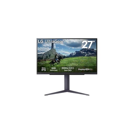 27" Монитор LG UltraGear 27GS85Q-B, 2560x1440, IPS, 180Гц, 2хHDMI, 1хDP, черный [27gs85q-b.aruz] фото 1