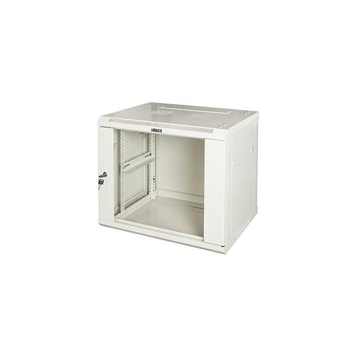 Шкаф коммутационный LanMaster PRO TWT-CBWPG-9U-6X8-GY настенный, стеклянная передняя дверь, 9U, 600x502x800 мм фото 1