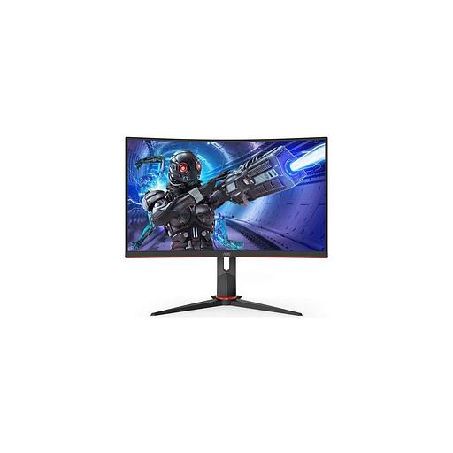 27" Монитор AOC Gaming C27G2ZU, 1920x1080, VA, 240Гц, 2хHDMI, 1хDP, изогнутый, черный/красный и черный фото 1