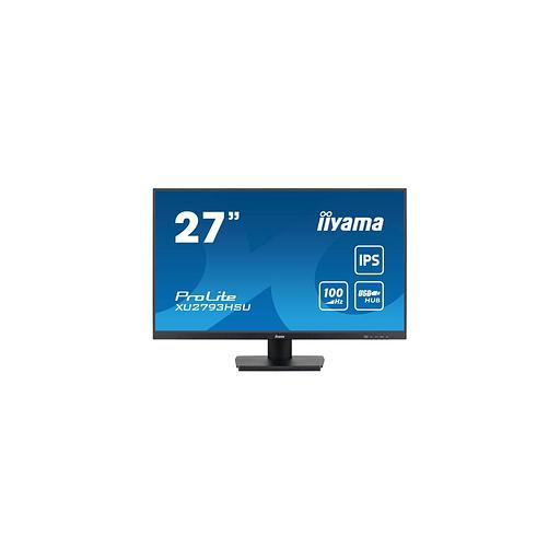 27" Монитор Iiyama ProLite XU2793HSU-B6, 1920x1080, IPS, 100Гц, 1хHDMI, 1хDP, черный фото 1