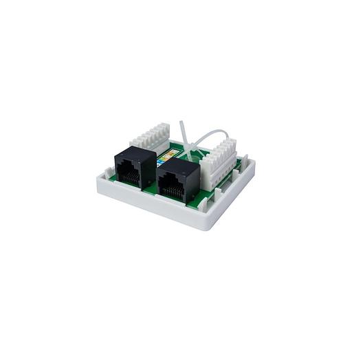 Розетка Suprlan (10-0309) наклад.RJ45 2 кат.5E UTP черн. фото 1