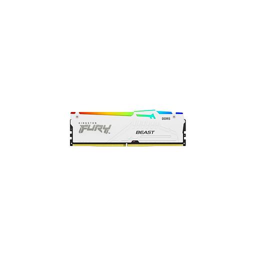 Оперативная память Kingston Fury Beast KF568C34BWEA-16 DDR5 - 1x 16ГБ 6800МГц, DIMM, White, Ret фото 1