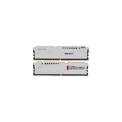 Оперативная память Kingston Fury Beast KF568C34BWEK2-32 DDR5 - 2x 16ГБ 6800МГц, DIMM, White, Ret фото 1