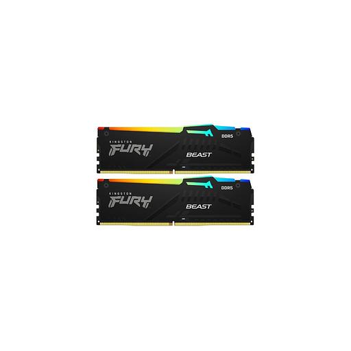 Оперативная память Kingston Fury Beast KF560C30BBEAK2-64 DDR5 - 2x 32ГБ 6000МГц, DIMM, Ret фото 1