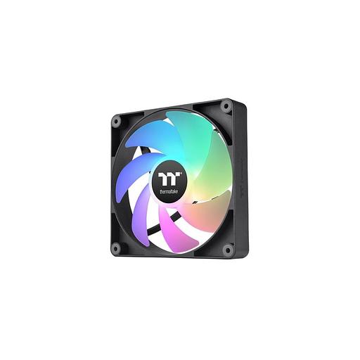 Вентилятор Thermaltake CT120 Sync 2шт, 120мм, 4-pin, 2000об/мин, 25.8 дБ, ARGB, черный, Ret [cl-f149-pl12sw-a] фото 1