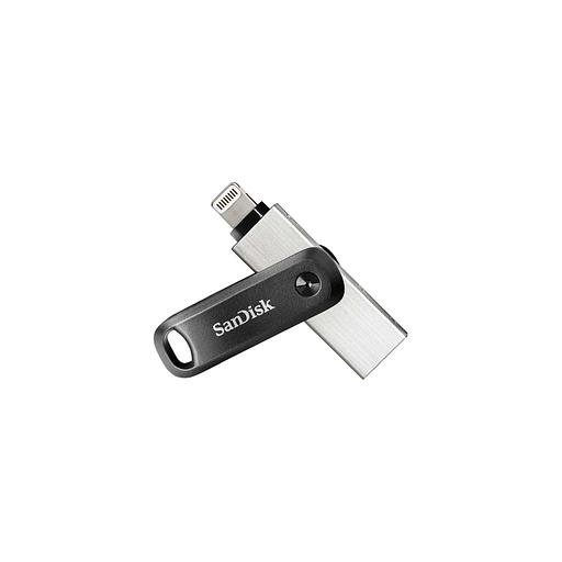 Флешка USB Sandisk iXpand Go 64ГБ, USB3.0, черный и серебристый [sdix60n-064g-gn6nn] фото 1