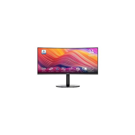 34" Монитор MSI Modern MD342CQP, 3440x1440, VA, 120Гц, 2хHDMI, 1хDP, изогнутый, черный [9s6-3pc59h-031] фото 1