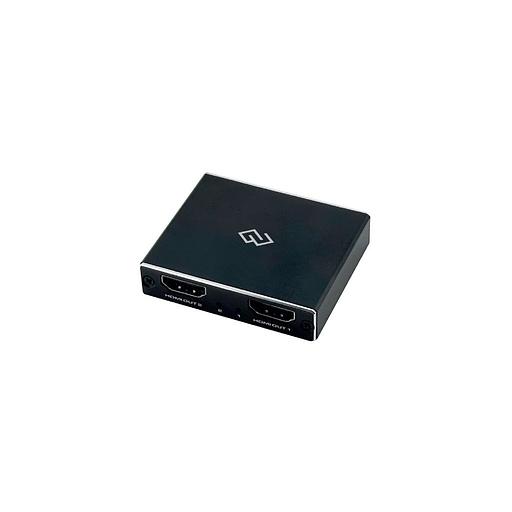 Сплиттер аудио-видео Digma DHSP-v2x2, HDMI (f) - 2хHDMI (f), ver 2.0, черный фото 1