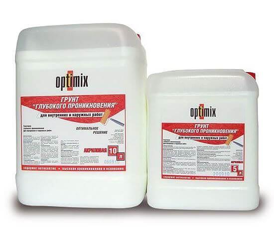 Грунтовка Глубокого проникновения «Оптимикс» 10 л фото 1