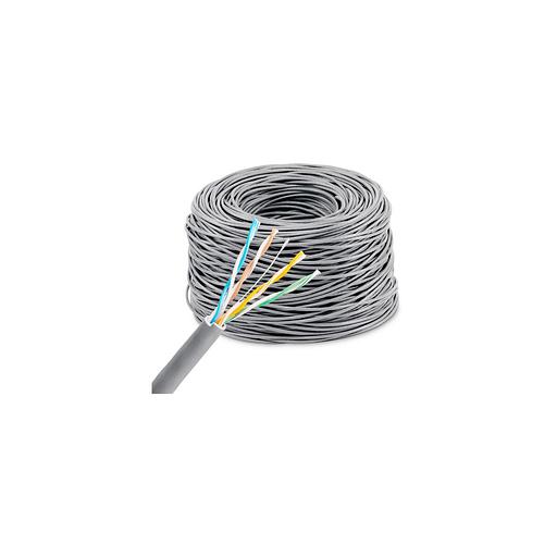 Кабель сетевой KINGPRICE KP-utp-c5e-0.4mm-CU-305m UTP, кат.5E, 305м, 4 пары, 0.4мм, 0.40мм, медь, одножильный, серый фото 1