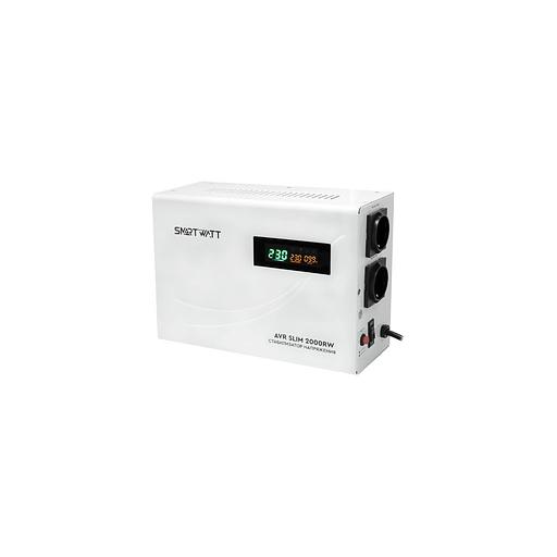 Стабилизатор напряжения SMARTWATT AVR Slim 2000RW белый [4512020310004] фото 1